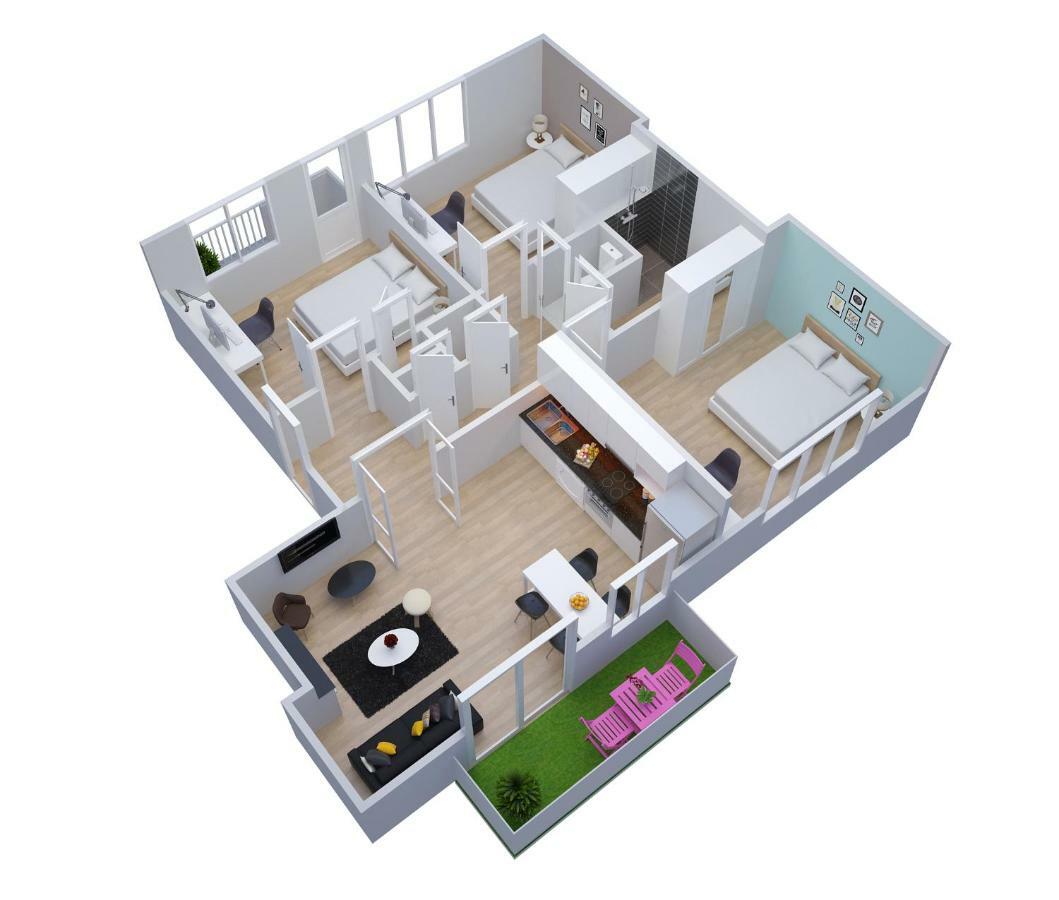 Smile Apparts - Appartements - Au Coeur De Lorient - Au Calme - Tout Confort Luaran gambar